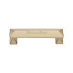 M Marcus Heritage Brass Pyramid Design Cabinet Handle 96mm Centre to Centre